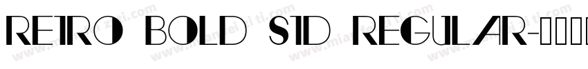Retro Bold Std Regular字体转换